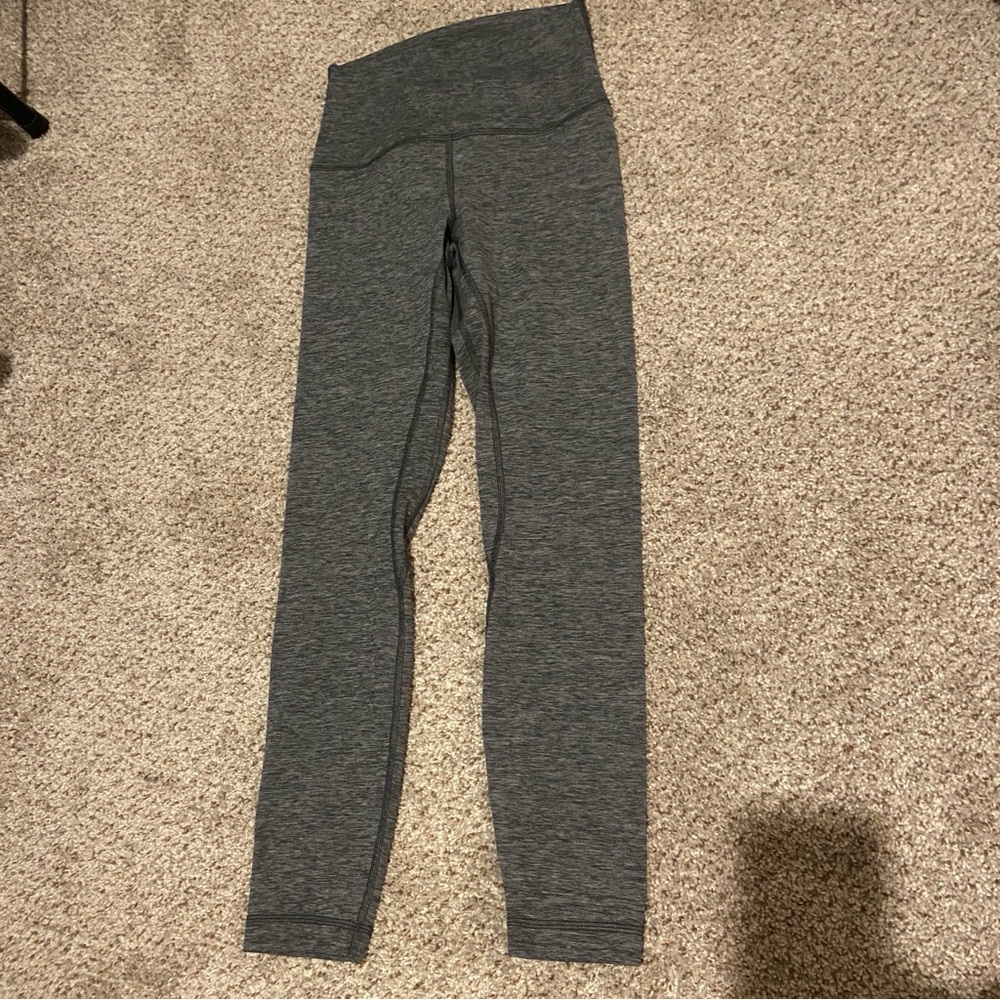 Lululemon Athletica Gray Align Leggings High Waist Full Length 25”